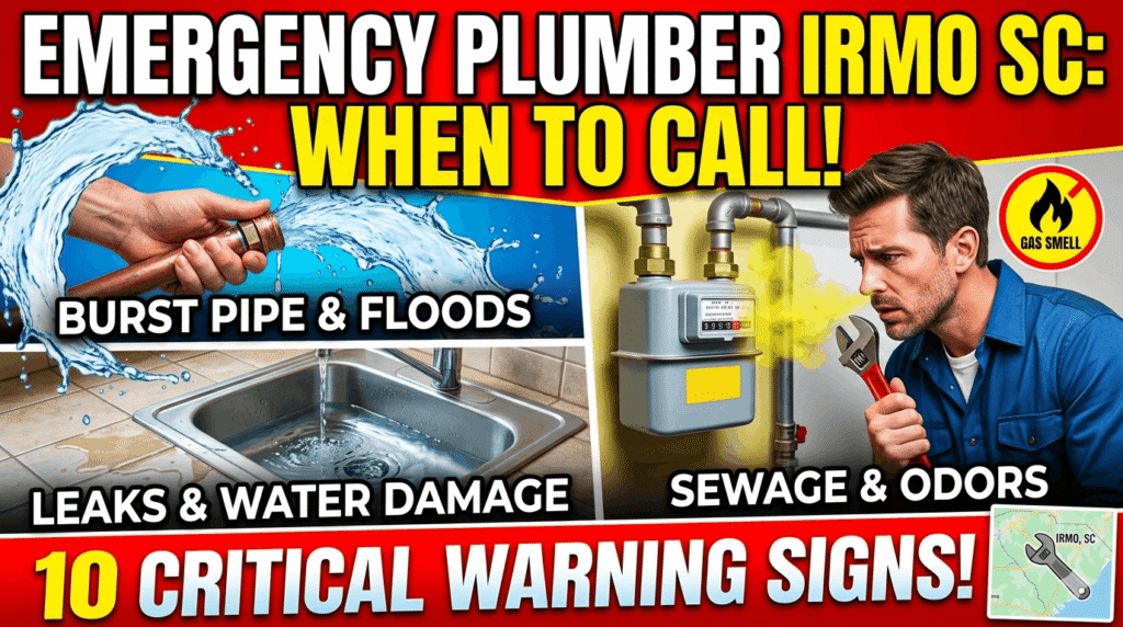 When to Call an Emergency Plumber in Irmo, SC – Warning Signs
